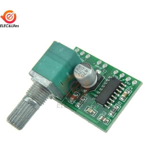 PAM8403 Mini 5V Power Audio Amplifier Board 2 Channel 3W*2 Volume Control USB Power with Potentionmeter Switch