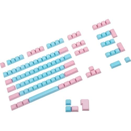 Blank 61 87 104 Keycaps ANSI ISO Miami Thick PBT OEM Profile Keycap For MX Switches Mechanical Keyboard