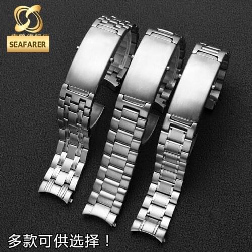 Stainless Steel watch strap for Omega Mens 300 Solid Steel Belt Seamaster 600 OCEAN Universe Fine Steel Mens Watch Band 22mm