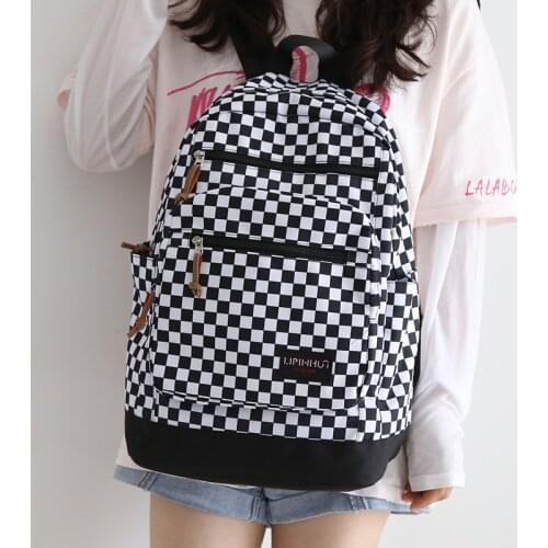 Lattice School Backpack Bag Women 2021 Cute School Bags for Teenage Girls Travel 15.6 Inchs Laptop Backpack Men Ruckpack Ladies