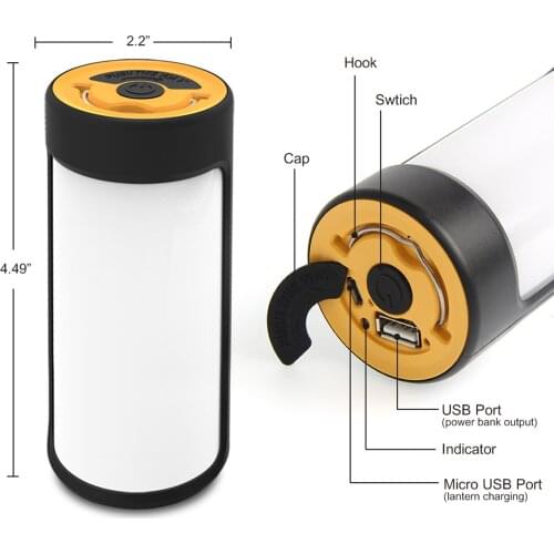 Super Bright LED Camping Lamp Lantern Flashlight Folding Outages Emergency Lights for Outdoor Garage Night Hiking Patio Porch