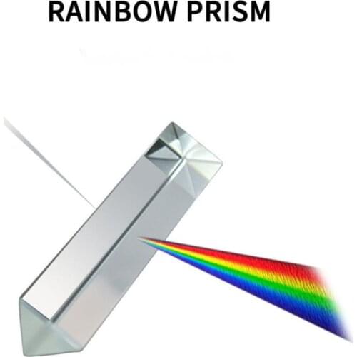 Science Physics Toys Triple Prism Glass Reflecting Color Light Spectrum Learning Educational Toys For Children School Teaching