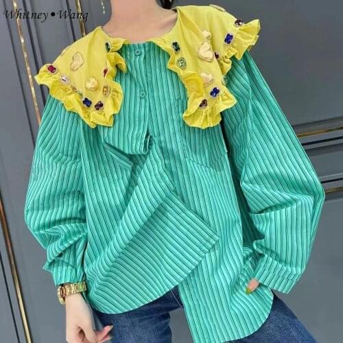 WHITNEY·WANG Blouses With Embroidery