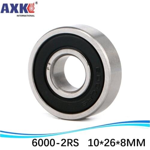 1pcs) High quality deep groove ball bearing double rubber sealing cover 6000-2RS 10*26*8 mm
