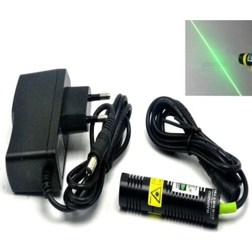 10mW 532nm Green Laser Line Locator Module w/ 5V Adapter & Mitsubishi Diode
