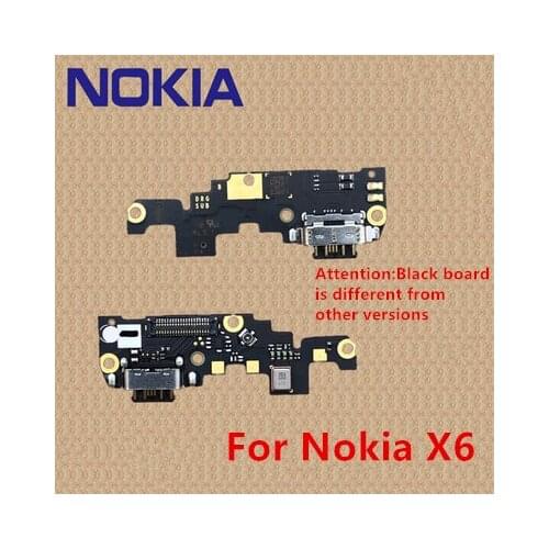 100% Original For Nokia X6 Black Board OEM Charging Port PCB Board USB Charging Dock For Nokia X6