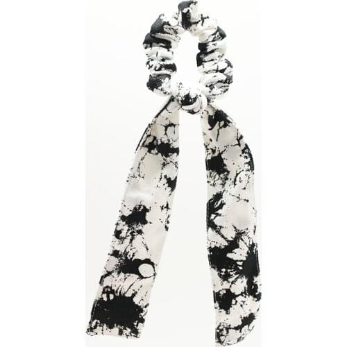 2021-26 Denim Tie dye Knot Hairband Cross Headband for Women Girls Hair Accessories