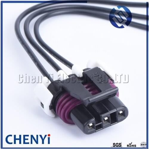 3 pin female Auto Waterproof Electrical Connector Plug (1.5) female Bearing position sensor connector 12059595 with 30cm harness