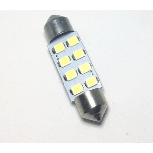50pcs 31mm 36mm 39mm 41mm Festoon Super White Bright Boot light 8SMD 1210 LED Reading Bulb Car Interior Dome Festoon Light 12V