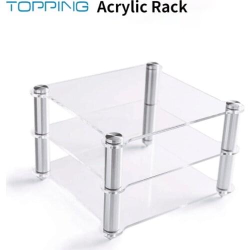 TOPPING Acrylic Rack For D30 Decoder A30 HIFI Amplifier Amp rack Transparent equipment two-layer Rack