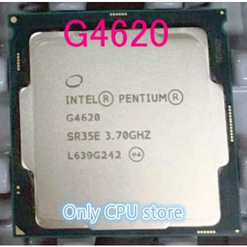 Free shipping Intel Pentium Processor G4620 CPU LGA 1151-land FC-LGA 14 nanometers Dual-Core CPU