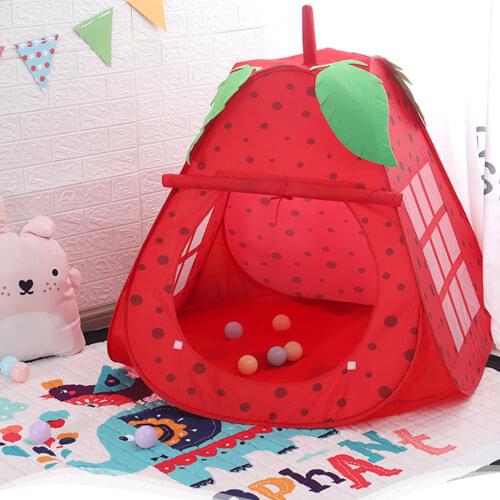 Children Tent Breathable Mesh Play Tents Foldable Playhouse Baby Tent Toys Pear Shape Tent Kids Indoor Outdoor Castle Tent