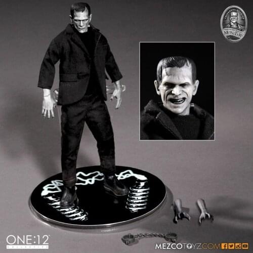 16cm Mezco Toys Mary Shelleys Frankenstein One:12 PVC Action Figure Toy Horror Halloween Gift