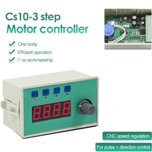 Pulse Generator CS10-3 Stepper Servo Motor Driver Controller Stepless Speed Regulation Speed RPM Speed Adjustable