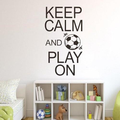 Keep Calm Wall Decals Buy Keep Calm And Play On Quote Wall Stickers Vinyl Wall Decal Removable DK-214