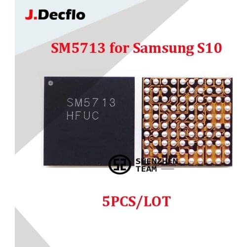 JDecflo 5Pcs/Lot PMIC SM5713 Small Power Supply IC Management Chip For Samsung S10 S10+ A40 A50 A60 Replacement Parts Repair