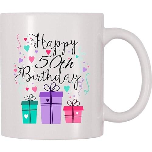 Happy 50th Birthday Coffee Mug (11 oz)
