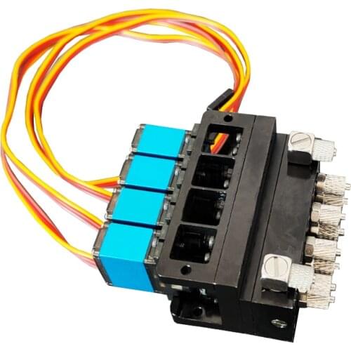 1Pc 2CH/3CH/4CH/7CH Hydraulic Oil Valve Controller With Servo Durable Hydraulic Oil Valve For 1/12 RC Excavator Bulldozer Parts