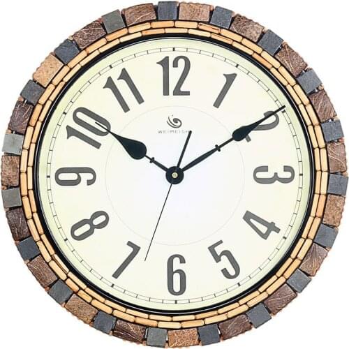Creative fashion pastoral personality wall clock American country glass wall clock large 18 inch table