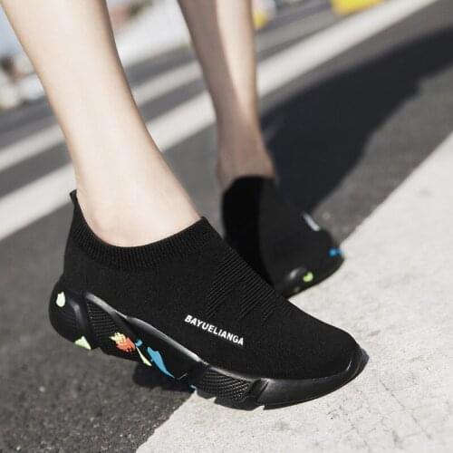 Hot Sale New Ultralight Comfortable Casual Shoes Couple Unisex Men Women Sock Mouth Walking Sneakers Soft Summer Big Size 35-47