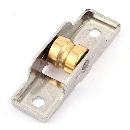 2PCS Hardware Single Roller Wheel Home Sliding Door Window Sash Metal Pulley