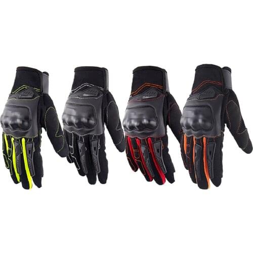 Motorcycle Outdoor Riding Racing Gloves Anti-Slip Anti-Fall Touchscreen for Bike Riders All Fingers Protection