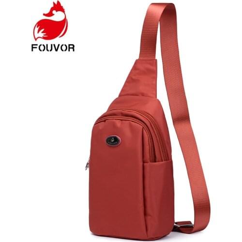 Fouvor Hot Sale Men Shoulder Bag Fashion Trending High Quality Mens Crossbody Bag Black Chest Pack Men Bags Bolsa