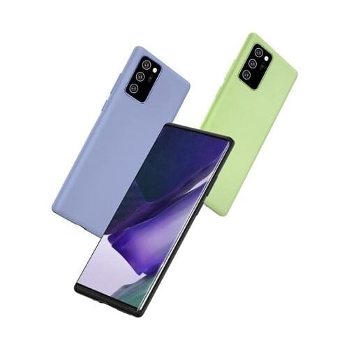 For Samsung Galaxy Note 20 Ultra Case Soft Liquid Silicone Slim Skin Comfortable Protective back cover Case for samsung note 20