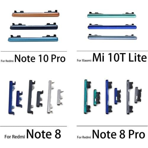 New Power Button+ Volume Side Button For Xiaomi Redmi Note 8 Pro Side Button Key