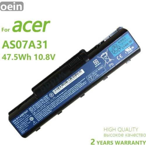 Oein Genuine AS07A31 AS07A41 AS07A71 4400mAh For 4710 4730 5735Z 5737Z 5738 5738DG 5738G 5738Z 5738ZG 5740 5740DG