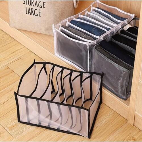 Pants Organizer Storage Boxs 3 Colors Drawer Closet Washable Storage Dressing Organizer for Clothes Pants T-Shirt Drawer Divider