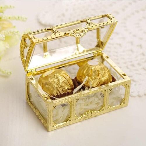 Plastic Treasure Box Candy Gift Jewelry Organizer DIY Trinket Storage Container