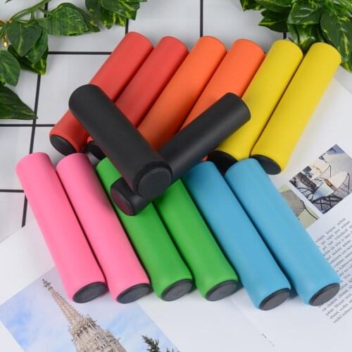 1Pair Outdoor Cycling Bicycle Grips Silicone Mountain Bike Handlebar Grips Cover Anti-slip Strong Support Grips Bicycle Accesso