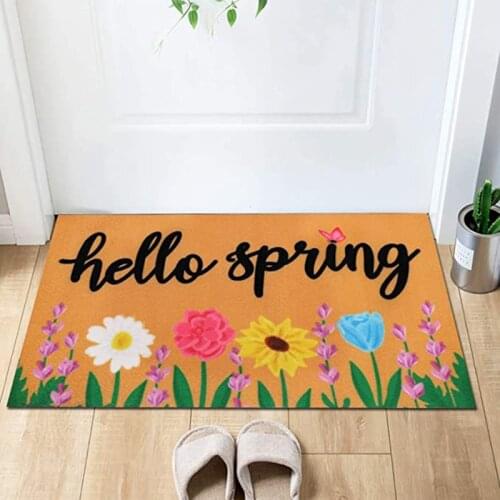 Lovely Flower Bath Mat Different Colour Classic Pattern Super Soft Absorbent Bathroom Doormat Bedroom Non-Slip Bath Rug Carpet