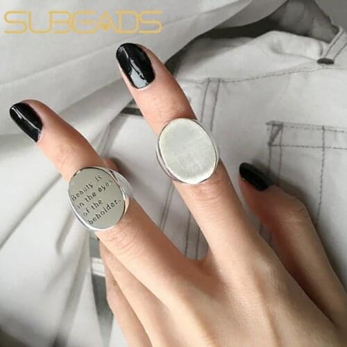 Subeads Women's Silver Rings