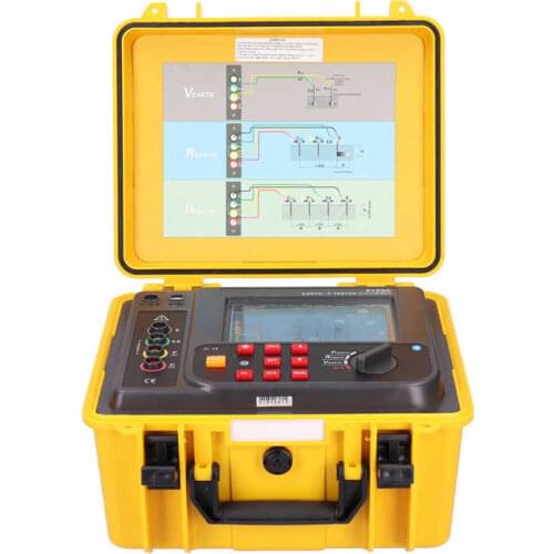 Earth Resistance Tester ETCR3100C Soil Resistivity Tester Digital Earth Ground Resistance Meter US AC 100-240V