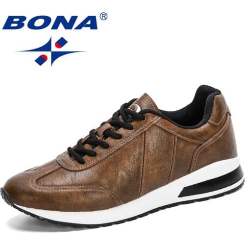 BONA 2020 New Designers Popular Casual Shoes Luxury Brand Microfiber Men Loafers Moccasins Breathable Driving Shoes Masculino