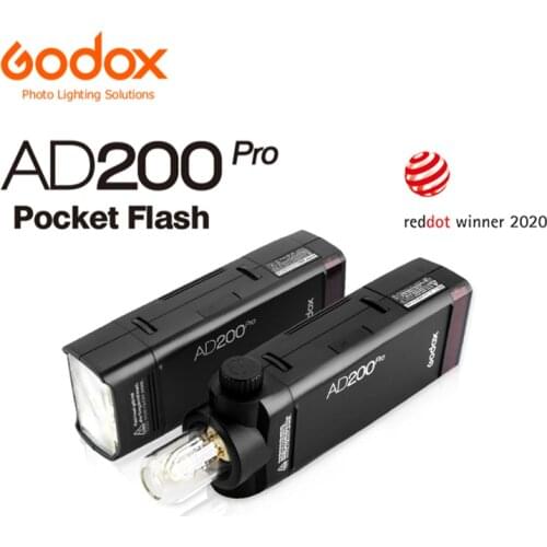 Godox AD200Pro TTL HSS 2.4G Outdoor Pocket Flash Kit LED Light For DSLR Camera Photo Photograph studio Speedlight Youtube TikTok