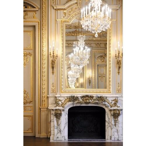 VinylBDS Children Photography Backdrops Christmas Indoor Fireplace Christmas Tree Photo Studio Wood Floor Background Backdrop