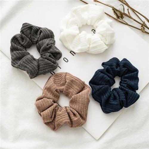 Womens Hair Scarf Scrunchies Ponytail Holder Head Bows Elastic Hair Ties Ring