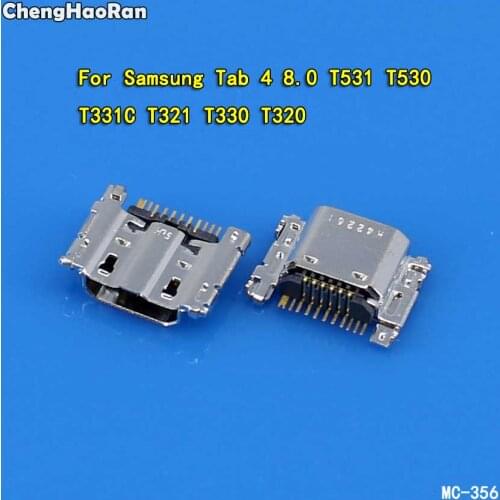 ChengHaoRan 2X Micro USB Jack Connector For Samsung Tab 4 8.0 T531 T530 T331C T321 T330 T320 USB Charging Dock Port Socket Plug