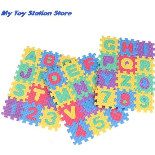 36pieces/set 1:6 1:12 Dollhouse Miniature Furniture EVA Floor Mat Children Bedroom Furniture Accessories