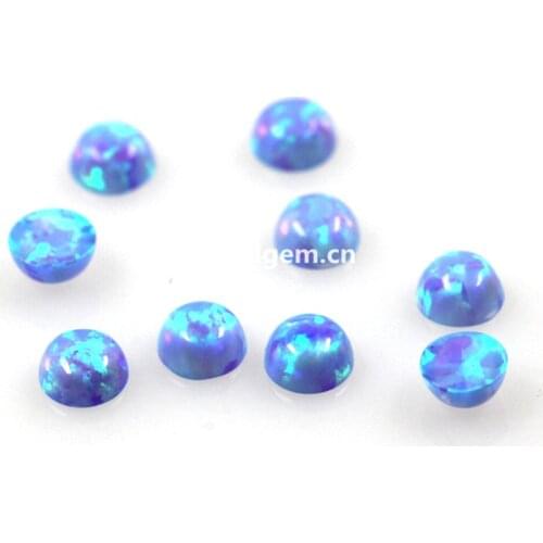 50PCs/lot) 5mm Synthetic Opal Round Cabochon Wholesale Price for jewelry making