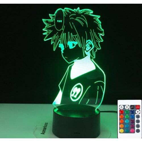 Anime Hunter X Hunter Led Night Light Killua Zoldyck Figure Nightlight Color Changing Usb Battery Table 3d Lamp Gift for Kids