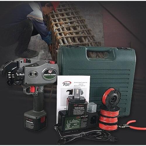 Automatic Cordless Rechargeable Lithium Battery Electric Rebar Tying Machine Tool Set For Building Project Rebar Tier