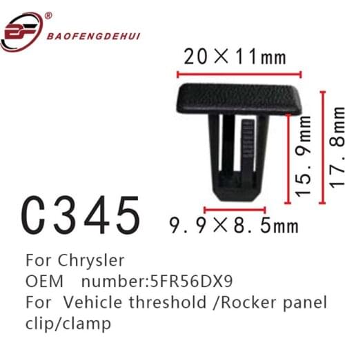 Car plug fastener For Chrysler Door trim panel Rocker panel clip/clamp Car roof sun visor Self Tapping Screw