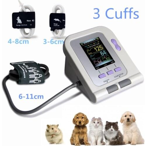 Digital Veterinary NIBP Blood Pressure Monitor with 3 cuffs for VET CONTEC08A Dog/Cat/Pets Animal Care