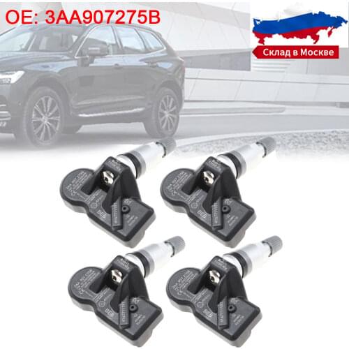 Tire Pressure Sensor FOR 2007-2015 Volkswagen Tiguan Passat CC 3AA907275B 3AA907275 433MHz TPMS Tire Pressure Monitoring System