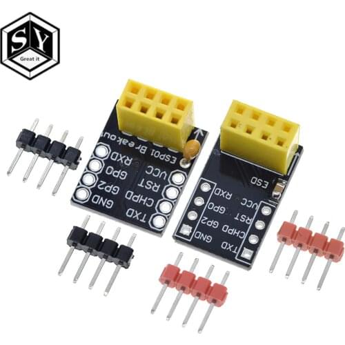 Great IT ESP-01 Esp8266 ESP-01S Model Of The ESP8266 Serial Breadboard Adapter To WiFi Transceiver Module Breakout UART Module