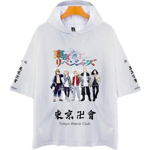Tokyo Revengers 3D Printed Hooded T-shirts Women/Men Anime Summer Short Sleeve Tshirt Hot Sale Streetwear Clothes